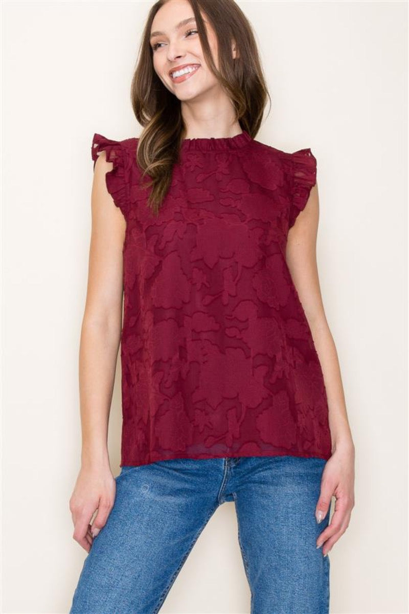 Dev Blouse - Burgundy