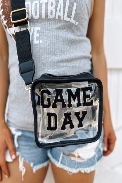 Black Game Day Stadium Bag