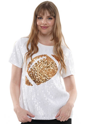 Football Sequin Tee