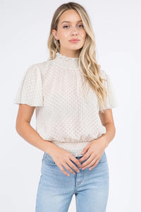 Swiss Dot Blouse