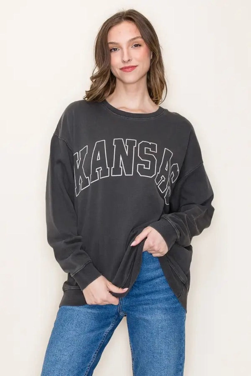 Kansas Sweatshirt - Charcoal