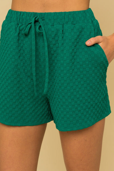 Gingham Shorts - Green
