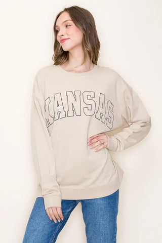 Kansas Sweatshirt - Taupe