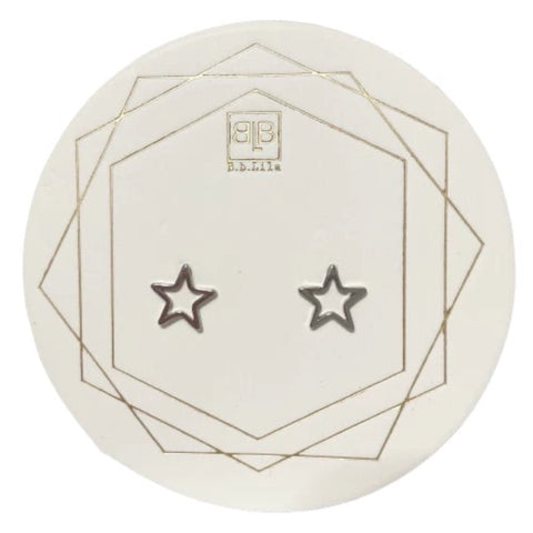 Star Earrings - Silver